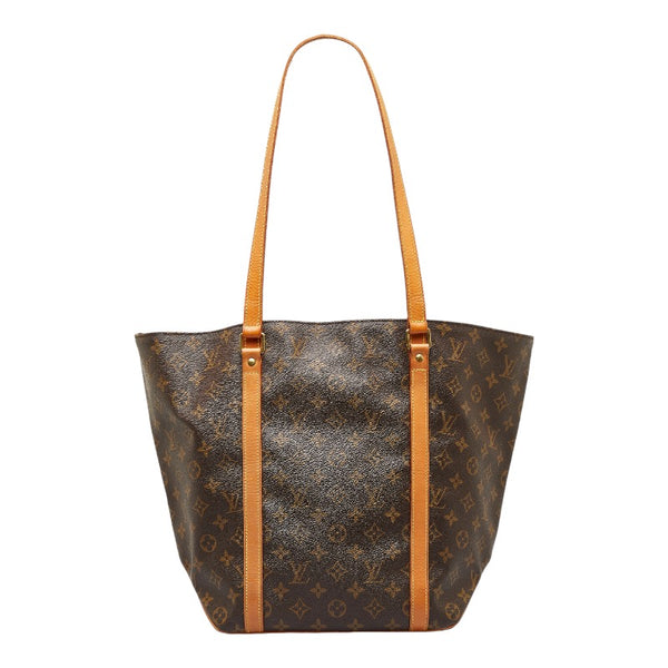 ルイ ヴィトン モノグラム サックショッピング トートバッグ ショルダーバッグ M51109 ブラウン PVC レザー レディース LOUIS VUITTON 【中古】