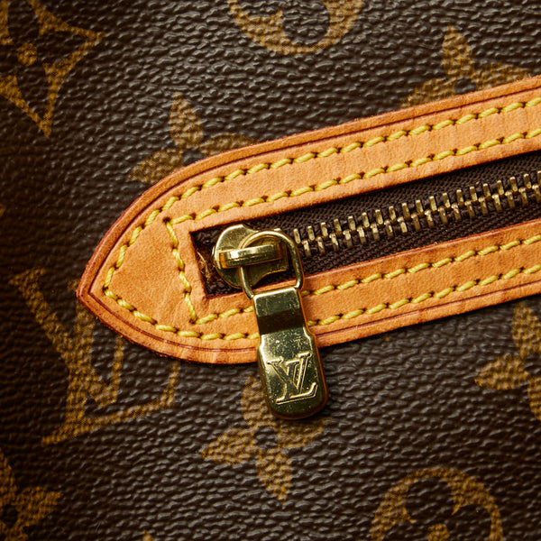 ルイ ヴィトン モノグラム サックショッピング トートバッグ ショルダーバッグ M51109 ブラウン PVC レザー レディース LOUIS VUITTON 【中古】