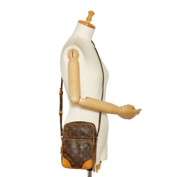 ルイ ヴィトン モノグラム アマゾン 斜め掛け ショルダーバッグ M45236 ブラウン PVC レザー レディース LOUIS VUITTON 【中古】