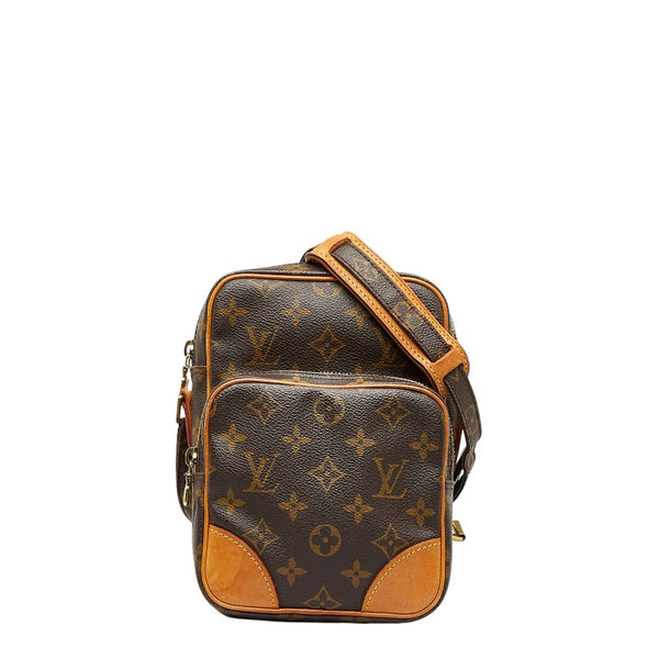 ルイ ヴィトン モノグラム アマゾン 斜め掛け ショルダーバッグ M45236 ブラウン PVC レザー レディース LOUIS VUITTON 【中古】