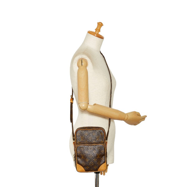ルイ ヴィトン モノグラム アマゾン 斜め掛け ショルダーバッグ M45236 ブラウン PVC レザー レディース LOUIS VUITTON 【中古】