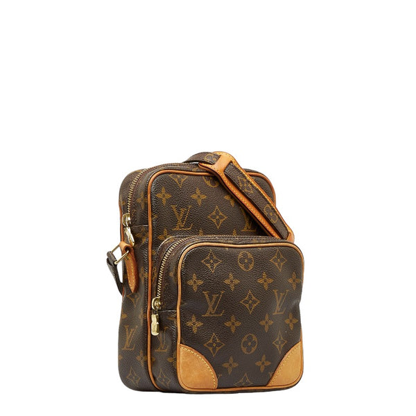 ルイ ヴィトン モノグラム アマゾン 斜め掛け ショルダーバッグ M45236 ブラウン PVC レザー レディース LOUIS VUITTON 【中古】