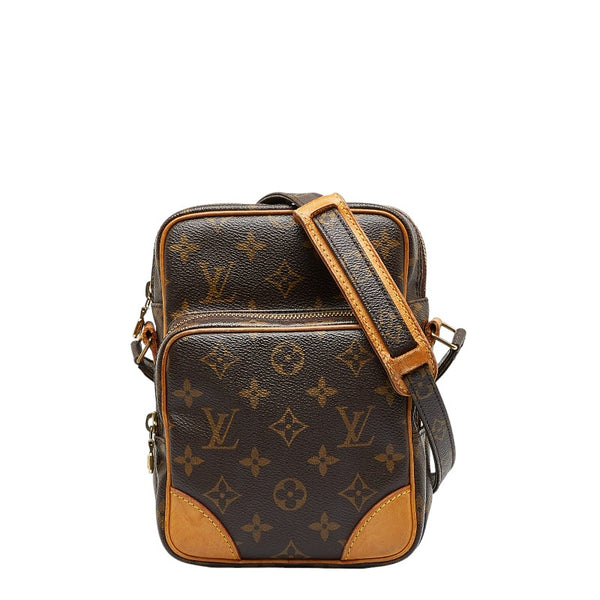 ルイ ヴィトン モノグラム アマゾン 斜め掛け ショルダーバッグ M45236 ブラウン PVC レザー レディース LOUIS VUITTON 【中古】