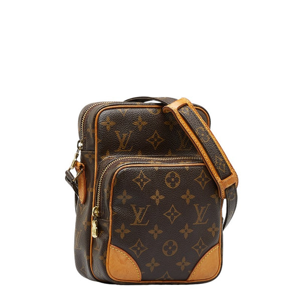 ルイ ヴィトン モノグラム アマゾン 斜め掛け ショルダーバッグ M45236 ブラウン PVC レザー レディース LOUIS VUITTON 【中古】
