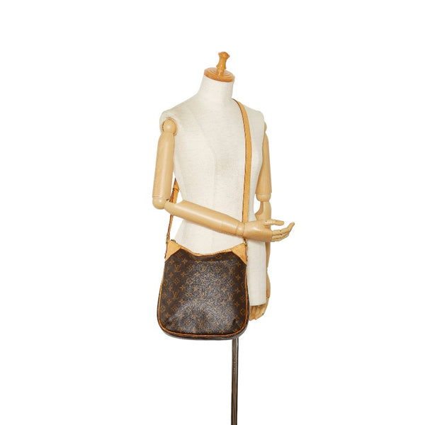 ルイ ヴィトン モノグラム オデオンPM 斜め掛け ショルダーバッグ  M56390 ブラウン PVC レザー レディース LOUIS VUITTON 【中古】