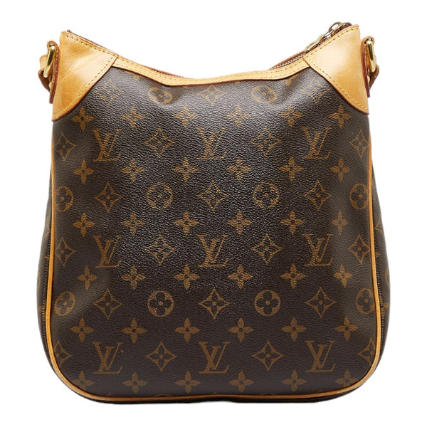 ルイ ヴィトン モノグラム オデオンPM 斜め掛け ショルダーバッグ  M56390 ブラウン PVC レザー レディース LOUIS VUITTON 【中古】