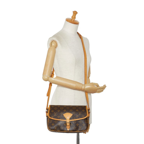 ルイ ヴィトン モノグラム ソローニュ 斜め掛け ショルダーバッグ M42250 ブラウン PVC レザー レディース LOUIS VUITTON 【中古】