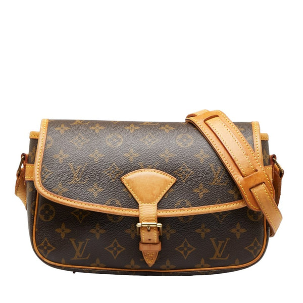 ルイ ヴィトン モノグラム ソローニュ 斜め掛け ショルダーバッグ M42250 ブラウン PVC レザー レディース LOUIS VUITTON 【中古】