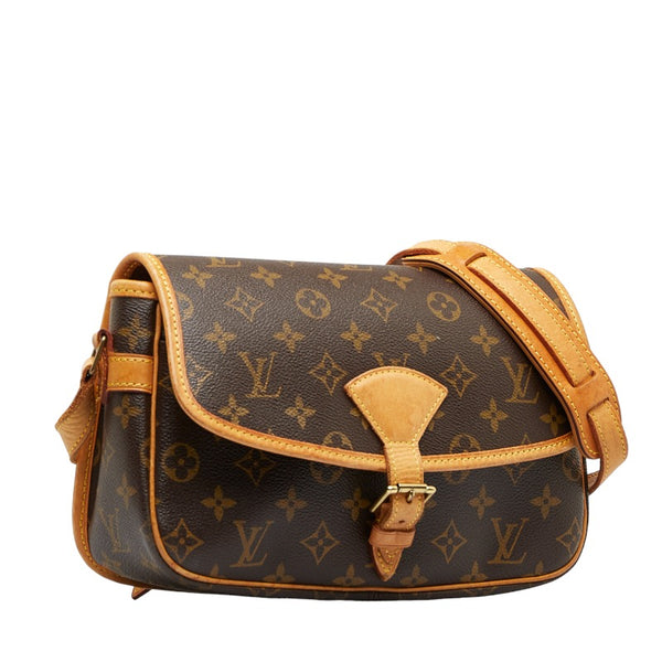 ルイ ヴィトン モノグラム ソローニュ 斜め掛け ショルダーバッグ M42250 ブラウン PVC レザー レディース LOUIS VUITTON 【中古】