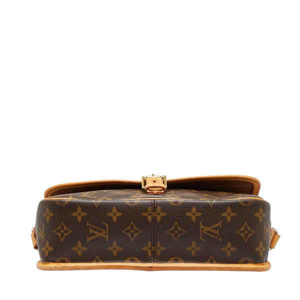 ルイ ヴィトン モノグラム ソローニュ 斜め掛け ショルダーバッグ M42250 ブラウン PVC レザー レディース LOUIS VUITTON 【中古】
