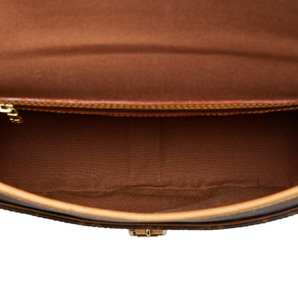 ルイ ヴィトン モノグラム ソローニュ 斜め掛け ショルダーバッグ M42250 ブラウン PVC レザー レディース LOUIS VUITTON 【中古】