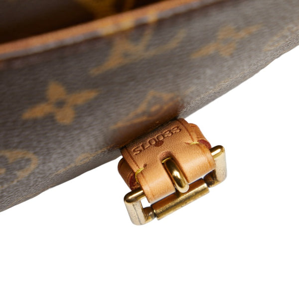 ルイ ヴィトン モノグラム ソローニュ 斜め掛け ショルダーバッグ M42250 ブラウン PVC レザー レディース LOUIS VUITTON 【中古】