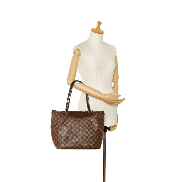 ルイ ヴィトン ダミエ ウェストミンスターGM トートバッグ ショルダーバッグ N41103 ブラウン PVC レザー レディース LOUIS VUITTON 【中古】