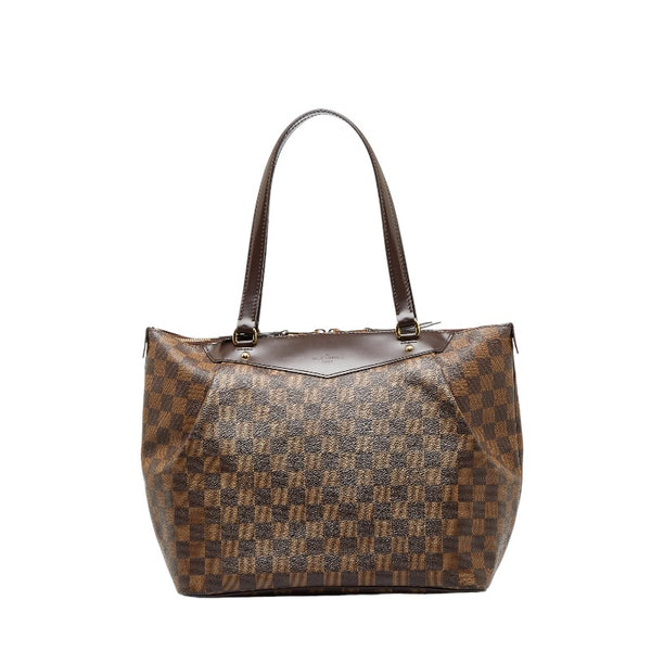 ルイ ヴィトン ダミエ ウェストミンスターGM トートバッグ ショルダーバッグ N41103 ブラウン PVC レザー レディース LOUIS VUITTON 【中古】