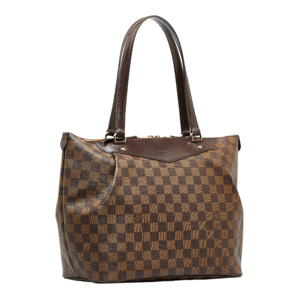 ルイ ヴィトン ダミエ ウェストミンスターGM トートバッグ ショルダーバッグ N41103 ブラウン PVC レザー レディース LOUIS VUITTON 【中古】