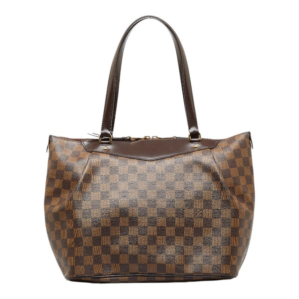 ルイ ヴィトン ダミエ ウェストミンスターGM トートバッグ ショルダーバッグ N41103 ブラウン PVC レザー レディース LOUIS VUITTON 【中古】