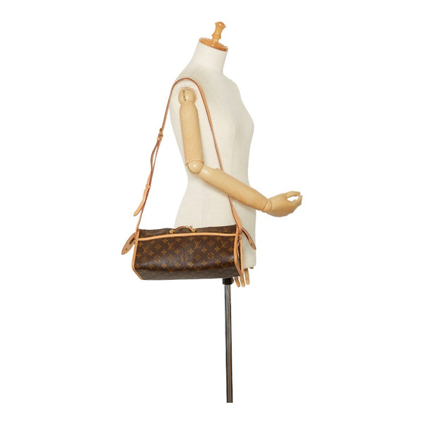 ルイ ヴィトン モノグラム ポパンクール ロン ショルダーバッグ M40008 ブラウン PVC レザー レディース LOUIS VUITTON 【中古】