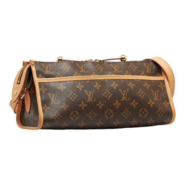 ルイ ヴィトン モノグラム ポパンクール ロン ショルダーバッグ M40008 ブラウン PVC レザー レディース LOUIS VUITTON 【中古】