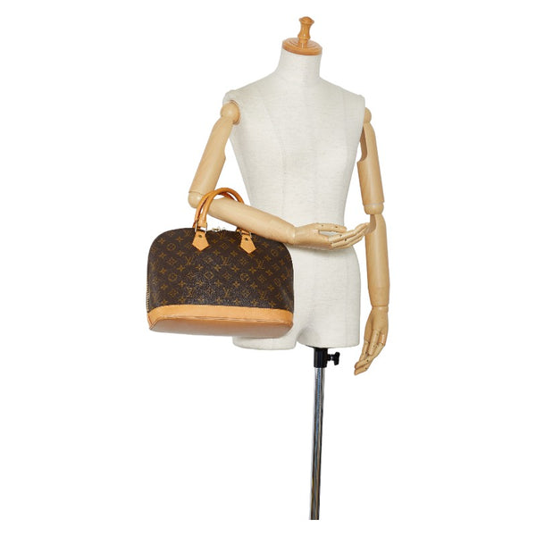 ルイ ヴィトン モノグラム アルマPM ハンドバッグ M51130 ブラウン PVC レザー レディース LOUIS VUITTON 【中古】