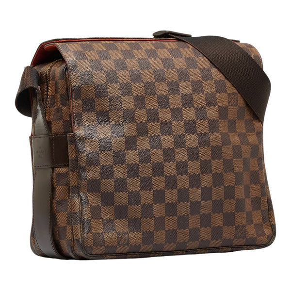 ルイ ヴィトン ダミエ ナヴィグリオ 斜め掛け ショルダーバッグ N45255 ブラウン PVC レザー レディース LOUIS VUITTON 【中古】