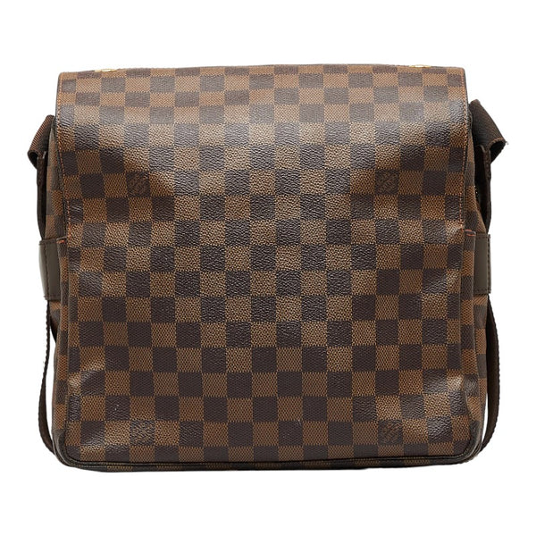 ルイ ヴィトン ダミエ ナヴィグリオ 斜め掛け ショルダーバッグ N45255 ブラウン PVC レザー レディース LOUIS VUITTON 【中古】