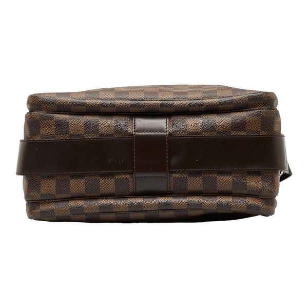 ルイ ヴィトン ダミエ ナヴィグリオ 斜め掛け ショルダーバッグ N45255 ブラウン PVC レザー レディース LOUIS VUITTON 【中古】