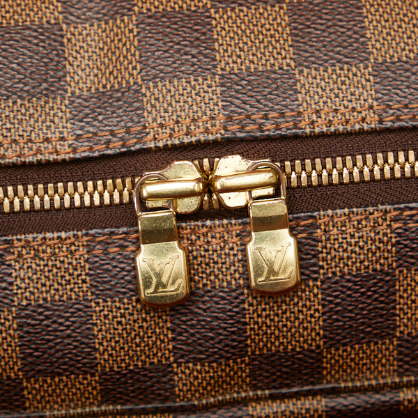 ルイ ヴィトン ダミエ ナヴィグリオ 斜め掛け ショルダーバッグ N45255 ブラウン PVC レザー レディース LOUIS VUITTON 【中古】