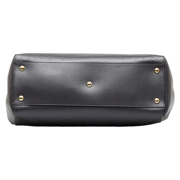 サルヴァトーレフェラガモ ヴァラリボン ゴールド金具 チェーン ショルダーバッグ トートバッグ AB-21 F561 グレー レザー レディース Salvatore Ferragamo 【中古】