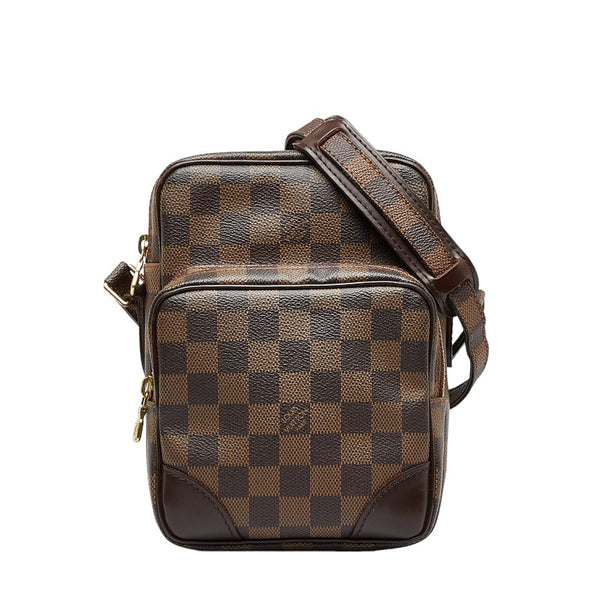 ルイ ヴィトン ダミエ アマゾン SPオーダー 斜め掛け ショルダーバッグ N48074 ブラウン PVC レザー レディース LOUIS VUITTON 【中古】