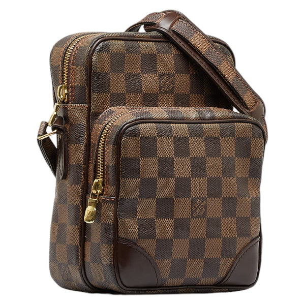 ルイ ヴィトン ダミエ アマゾン SPオーダー 斜め掛け ショルダーバッグ N48074 ブラウン PVC レザー レディース LOUIS VUITTON 【中古】