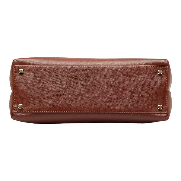 サルヴァトーレフェラガモ ガンチーニ ハンドバッグ ショルダーバッグ 2WAY BA-21 0290 ブラウン レザー レディース Salvatore Ferragamo 【中古】