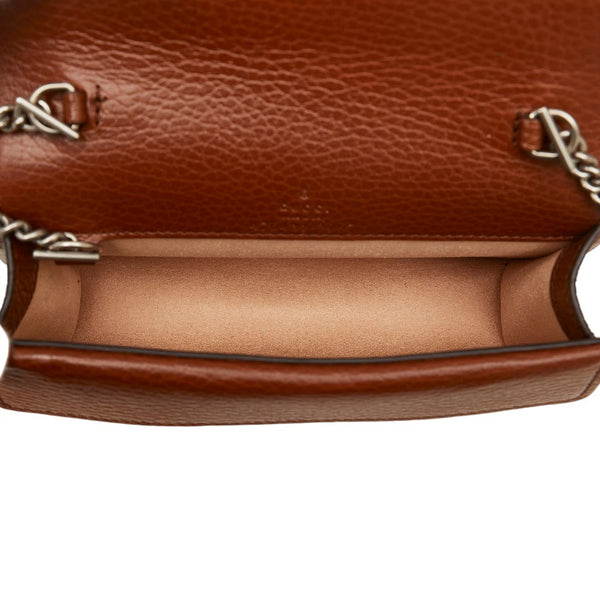 グッチ GGデニム ディオニュソス スネーク 斜め掛け チェーン ショルダーバッグ 476432 ブルー ブラウン デニム レザー レディース GUCCI 【中古】