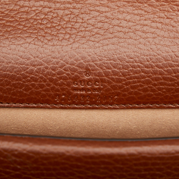 グッチ GGデニム ディオニュソス スネーク 斜め掛け チェーン ショルダーバッグ 476432 ブルー ブラウン デニム レザー レディース GUCCI 【中古】