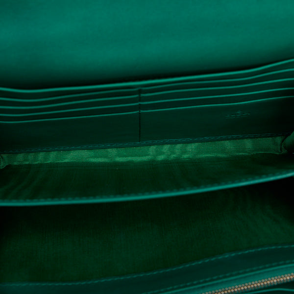 グッチ ディオニュソス 斜め掛け チェーンウォレット ショルダーバッグ 401231 グリーン PVC レザー パイソン レディース GUCCI 【中古】