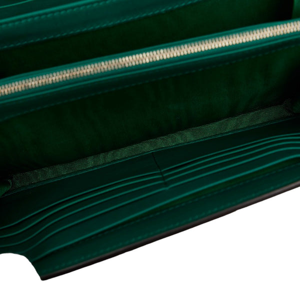 グッチ ディオニュソス 斜め掛け チェーンウォレット ショルダーバッグ 401231 グリーン PVC レザー パイソン レディース GUCCI 【中古】