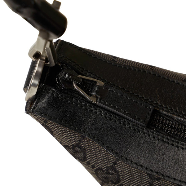 グッチ バンブー ショルダーバッグ ワンショルダーバッグ 000 0531 ブラック キャンバス レザー レディース GUCCI 【中古】