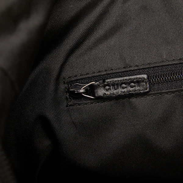 グッチ バンブー ショルダーバッグ ワンショルダーバッグ 000 0531 ブラック キャンバス レザー レディース GUCCI 【中古】