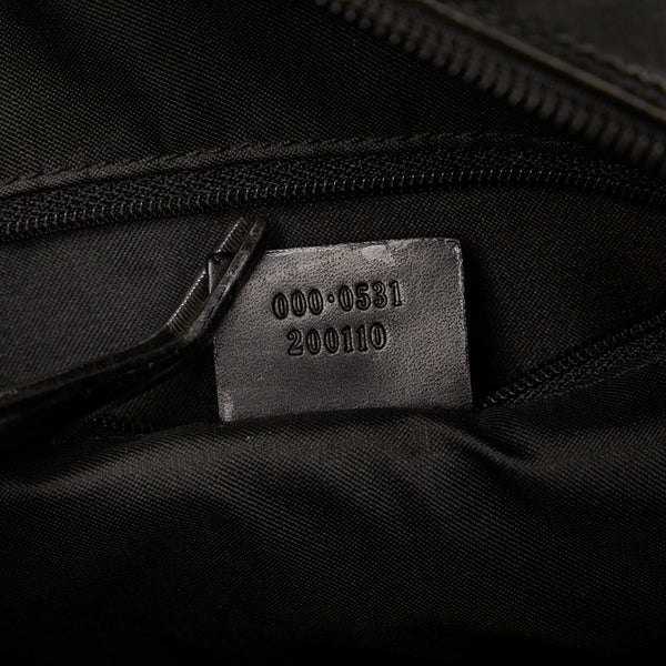 グッチ バンブー ショルダーバッグ ワンショルダーバッグ 000 0531 ブラック キャンバス レザー レディース GUCCI 【中古】