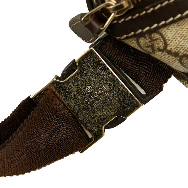 グッチ GGスプリーム ウエストバッグ ボディバッグ 233269 ベージュ ブラウン PVC レザー レディース GUCCI 【中古】