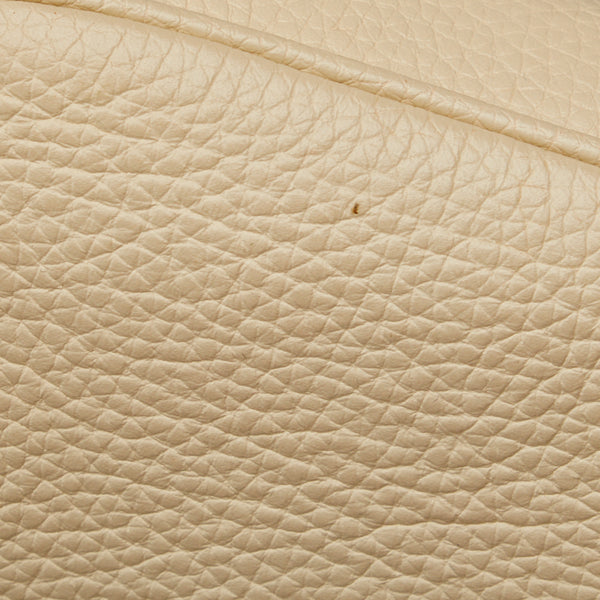 グッチ インターロッキングG ソーホー タッセル 斜め掛け チェーン ショルダーバック 536224 ホワイト レザー レディース GUCCI 【中古】