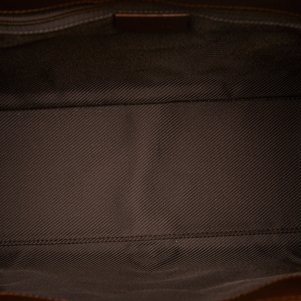 グッチ GGキャンバス ジャッキー ハンドバッグ ショルダーバッグ 002 1067 ベージュ ブラウン キャンバス レザー レディース GUCCI 【中古】