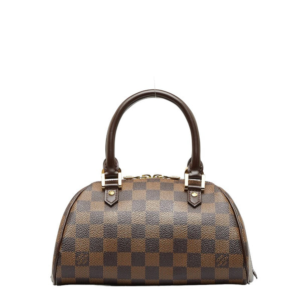 ルイ ヴィトン ダミエ  リベラミニ ミニ ハンドバッグ N41436 エベヌ ブラウン PVC レザー レディース LOUIS VUITTON 【中古】