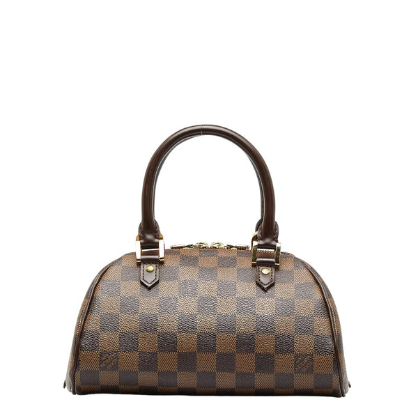 ルイ ヴィトン ダミエ  リベラミニ ミニ ハンドバッグ N41436 エベヌ ブラウン PVC レザー レディース LOUIS VUITTON 【中古】