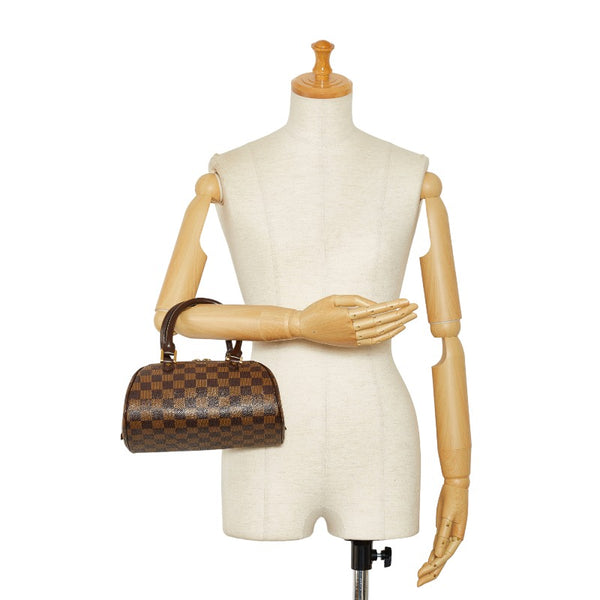 ルイ ヴィトン ダミエ  リベラミニ ミニ ハンドバッグ N41436 エベヌ ブラウン PVC レザー レディース LOUIS VUITTON 【中古】