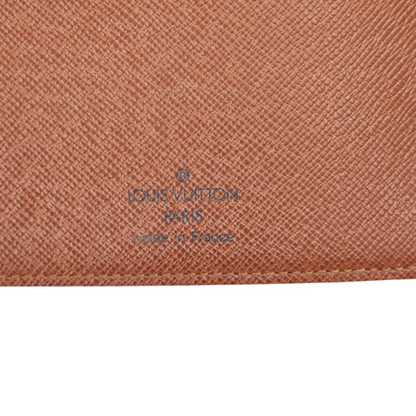 ルイ ヴィトン モノグラム アジェンダMM 手帳カバー R20105 ブラウン PVC レザー レディース LOUIS VUITTON 【中古】