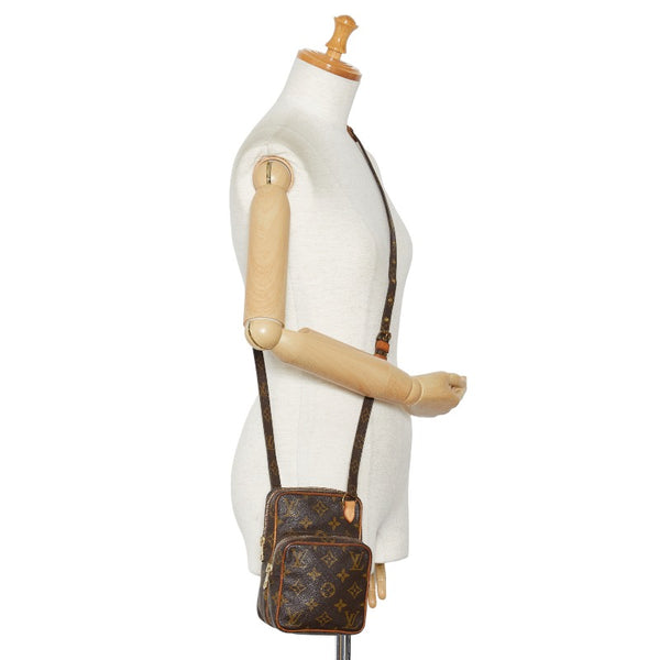 ルイ ヴィトン モノグラム ミニ アマゾン 斜め掛け ショルダーバッグ M45238 ブラウン PVC レザー レディース LOUIS VUITTON 【中古】