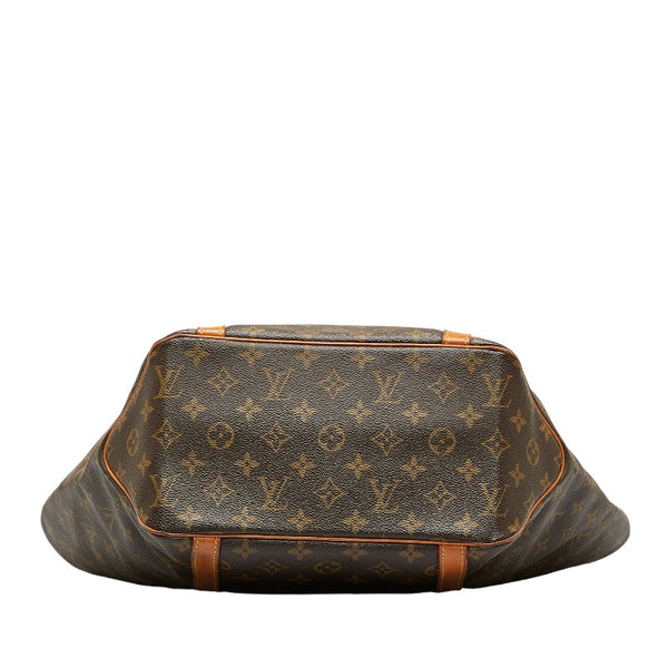 ルイ ヴィトン モノグラム サックショッピング トートバッグ ショルダーバッグ M51108 ブラウン PVC レザー レディース LOUIS VUITTON 【中古】