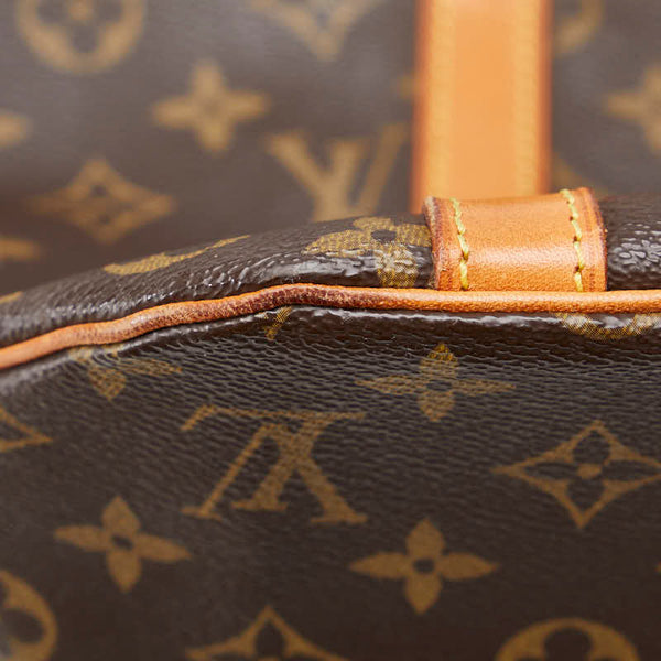 ルイ ヴィトン モノグラム サックショッピング トートバッグ ショルダーバッグ M51108 ブラウン PVC レザー レディース LOUIS VUITTON 【中古】