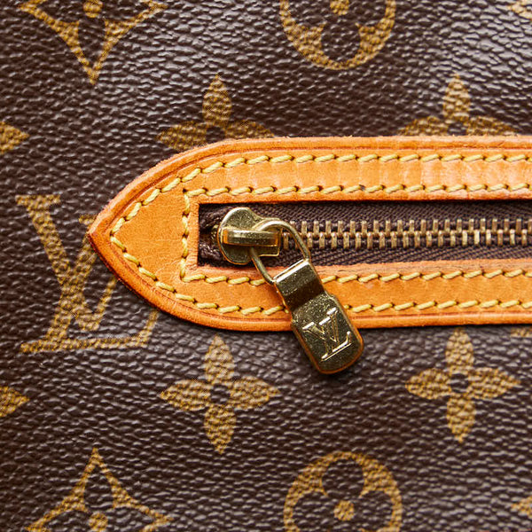 ルイ ヴィトン モノグラム サックショッピング トートバッグ ショルダーバッグ M51108 ブラウン PVC レザー レディース LOUIS VUITTON 【中古】