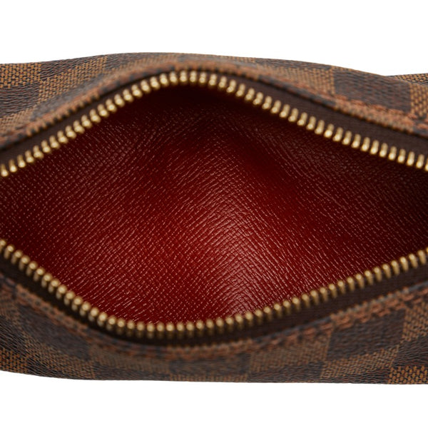 ルイ ヴィトン ダミエ パピヨンGM ハンドバッグ ミニボストンバッグ N51303 ブラウン PVC レザー レディース LOUIS VUITTON 【中古】